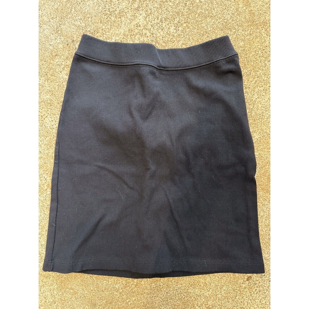 Abercrombie & Fitch ribbed Black Fitted Mini Skirt Soft Collection